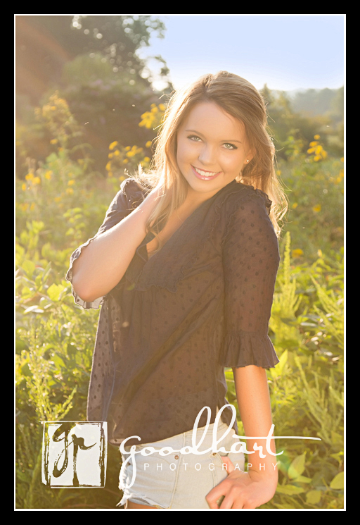 Sundrenched senior pictures